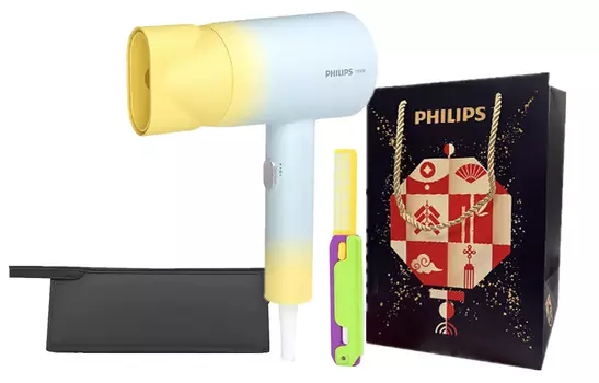 Фен для волос 2000Вт Домашний BHD399 Philips, Sea salt lemon yellow set