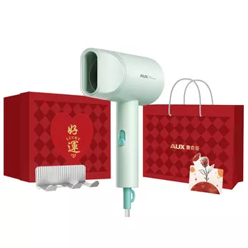 Фен для волос Aux, 7008 Green-Negative Ion [Good Luck Companion Box Limited Edition]