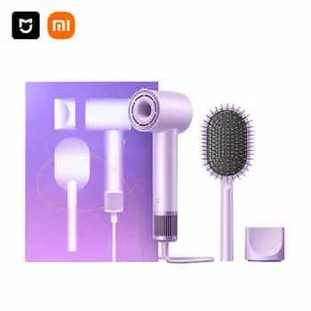 Фен для волос H501 1600W с терморегулятором H501 Mi, Gratitude Gift Box (Purple+Air-Activated Comb)