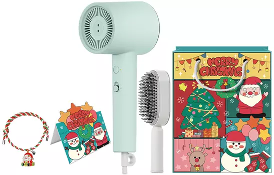 Фен для волос Mi, Green H301 Festive Exclusive Hair Package