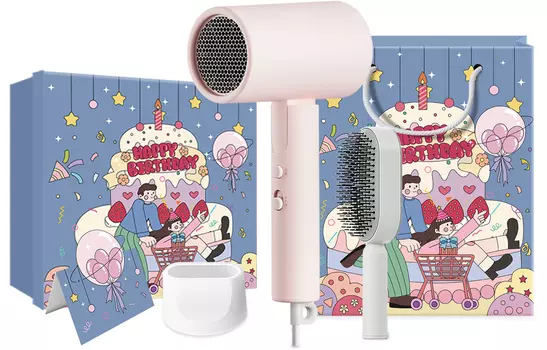 Фен для волос Mi, H101 Pink Birthday Makeup Set