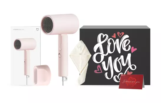 Фен для волос Mi, H101 Pink Heartbeat Girlfriend Gift Box