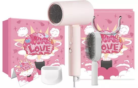 Фен для волос Mi, H101 Pink Love Makeup Set