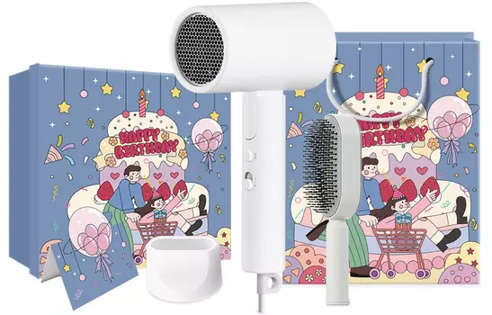 Фен для волос Mi, H101 White Birthday Hair and Makeup Gift Set