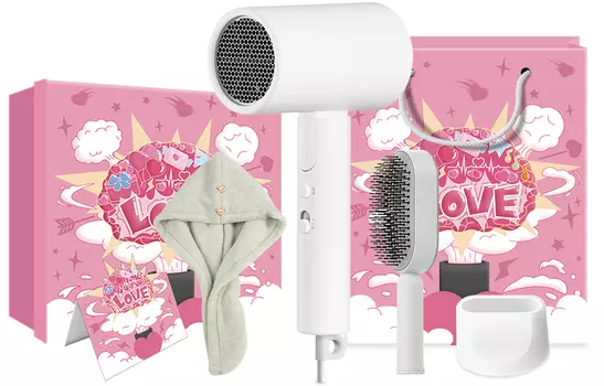 Фен для волос Mi, H101 White Love Exclusive Box