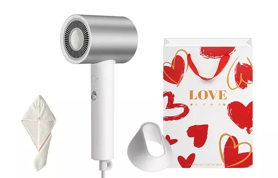 Фен для волос Mi, H500 (with Valentine's Day gift bag + hair dryer hat)