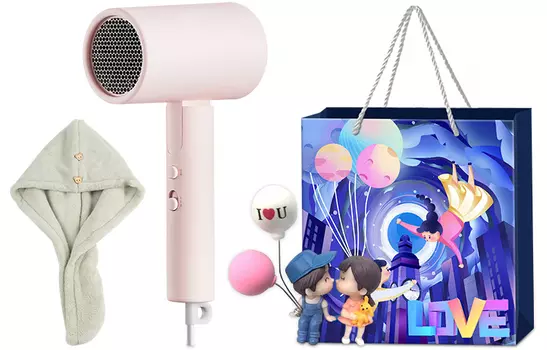 Фен для волос Mi, Powder contains dry hair cap + confession balloon ornament + Tanabata gift bag