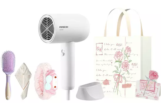Фен для волос Poree, PH1621 Exclusive Valentine's Day Gift Bag Set