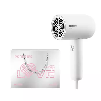 Фен для волос Poree, PH1621 White+Confession Shopping Bag