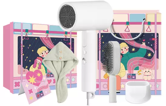 Фен для волос с отрицательными ионами H101 Mi, H101 White Exclusive Festive Box