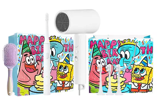 Фен для волос с отрицательными ионами H101 Mi, H101 (white) + T100 (white) (free air bag comb + gift bag + brush head *3) [gift box]