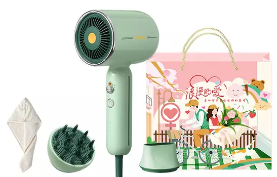 Фен для волос Soocas, RH1 (with Valentine's Day gift bag + hair dryer cap)