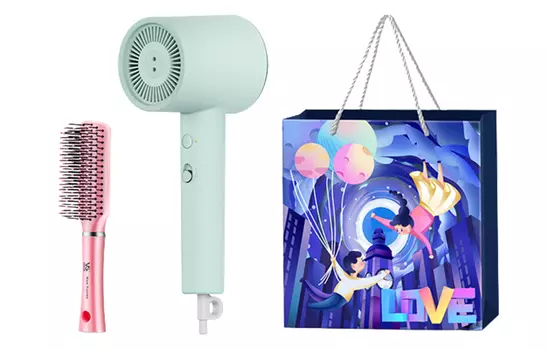 Фен H301 для волос 1800W с отрицательными ионами H301 Mi, Green Styling comb + Tanabata gift bag