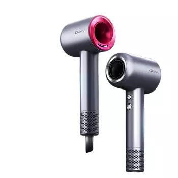 Фен KDCF 1603 с отрицательными ионами для ухода за волосами Konka, Starry Gray