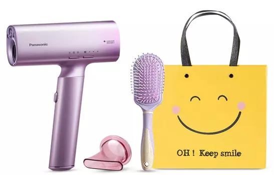 Фен WNA0H 1200W с отрицательными ионами для увлажнения и ухода за волосами Panasonic, Brand-New Blow-Up Collection Lavender