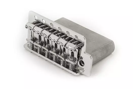 Fender 007-1014-049 Стандартный бридж Stratocaster в винтажном стиле, хром 007-1014-049 Standard Stratocaster Vintage-Style Bridge Assembly