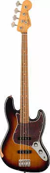 Fender 0140226700 60th Anniversary Road Worn Jazz Bass, Pau Ferro, 3-цветные солнечные лучи 2021 г. 0140226700 60th Anniversary Road Worn Jazz Bass, Pau Ferro, 3-Color Sunburst