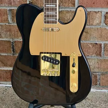 Fender 40th Anniversary Telecaster, Gold Edition, накладка на гриф Laurel, накладка из анодированного золота, черный 40th Anniversary Telecaster?, Gold Edition, Laurel Fingerboar...