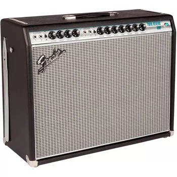 Fender '68 Custom Twin Reverb 85W 2x12 Ламповый гитарный комбоусилитель с динамиком Celestion G12V-70s, черный
