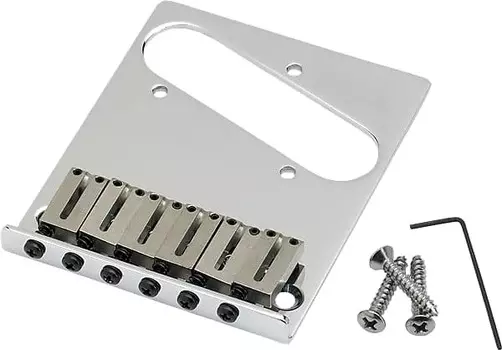 Fender 6-СЕДЛОВАЯ АМЕРИКАНСКАЯ СЕРИЯ TELECASTER МОСТ В СБОРЕ 6-SADDLE AMERICAN SERIES TELECASTER BRIDGE ASSEMBLIES