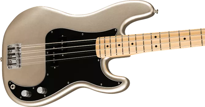 Fender 75th Anniversary Precision Bass, кленовый гриф, бриллиантовая годовщина — с сумкой Deluxe Gig Bag 0147552360