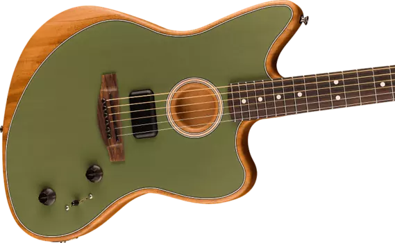 Fender Acoustasonic Player Jazzmaster - Antique Olive