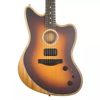 Fender Acoustasonic Player Jazzmaster, накладка на гриф из палисандра, 2 цвета Sunburst, сумка для концерта 0972233103