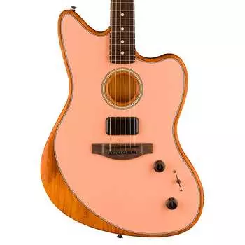 Fender Acoustasonic Player Jazzmaster Shell Pink Предзаказ Acoustasonic Player Jazzmaster, Rosewood Fingerboard, Shell Pink