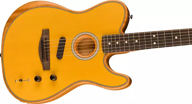 Fender Acoustasonic Player Telecaster, накладка на гриф из палисандра, цвет ириски 0972213250