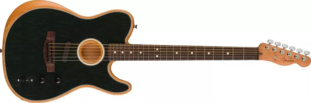Fender Acoustasonic Player Telecaster, накладка на гриф из палисандра, матовый черный