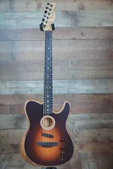 Fender Acoustasonic Player Telecaster, накладка на гриф из палисандра, Shadow Burst Acoustasonic? Player Telecaster?, Rosewood Fingerboard, Shad...