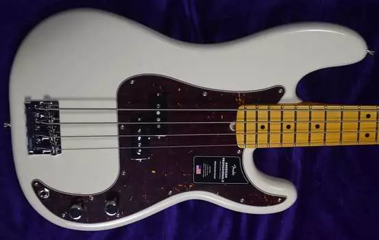 Fender AM Pro II Precision, олимпийский белый/клен American Professional 2 P-Bass