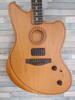 Fender American Acoustasonic Jazzmaster All-Mahogany Natural 0082A
