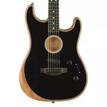 Fender American Acoustasonic Stratocaster — черный