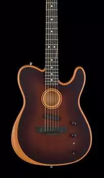 Fender American Acoustasonic Telecaster All-Mahogany - Bourbon Burst #2381A