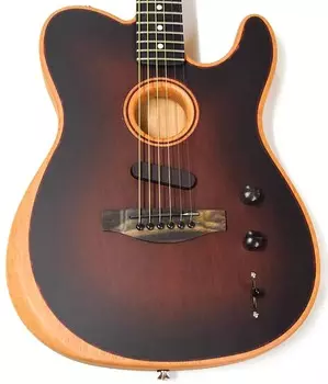 Fender American Acoustasonic Telecaster All-Mahogany Bourbon Burst