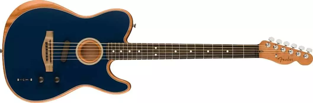 Fender American Acoustasonic Telecaster, накладка на гриф Ebony, стальной синий American Acoustasonic Telecaster