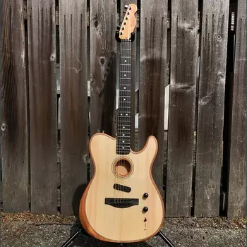 Fender American Acoustasonic Telecaster Natural с сумкой Deluxe Gig Bag 0972013221