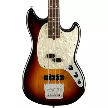 Fender American Performer Mustang Bass Накладка на гриф из палисандра, 3 цвета Sunburst