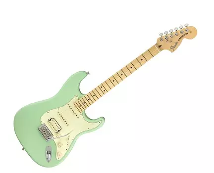 Fender American Performer Stratocaster HSS — Satin Surf Green с кленовой накладкой