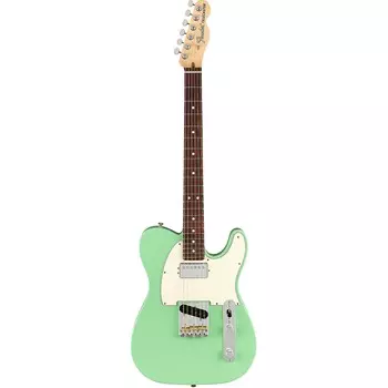 Fender American Performer Telecaster HS Электрогитара с накладкой на гриф из палисандра, атласная морская пена, зеленый цвет