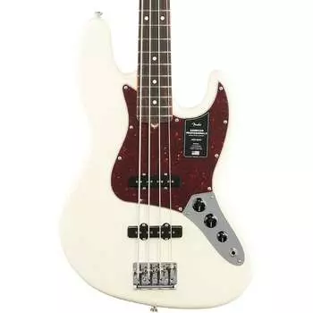Fender American Pro II Jazz Bass, накладка на гриф из палисандра (с футляром), олимпийский белый 193970705