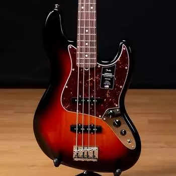 Fender American Pro II Jazz Bass - палисандр, 3 цвета Sunburst SN US22023881 Fender American Professional II Jazz Bass Rosewood 3-Color Sunburst