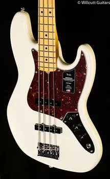 Fender American Professional II Jazz Bass Кленовый гриф Olympic White (369)