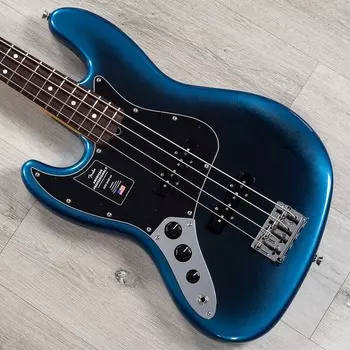 Fender American Professional II Jazz Bass Left-Hand, Rosewood, Dark Night 0193980761