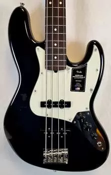 Fender American Professional II Jazz Bass, накладка на гриф из палисандра, черный, литой корпус Deluxe 0193970706