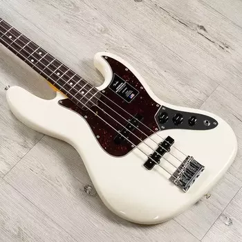 Fender American Professional II Jazz Bass, накладка на гриф из палисандра, олимпийский белый