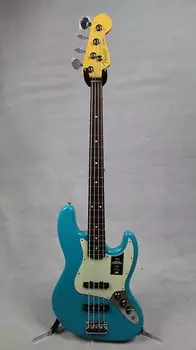 Fender American Professional II Jazz Bass Накладка на гриф из палисандра Синий Майами