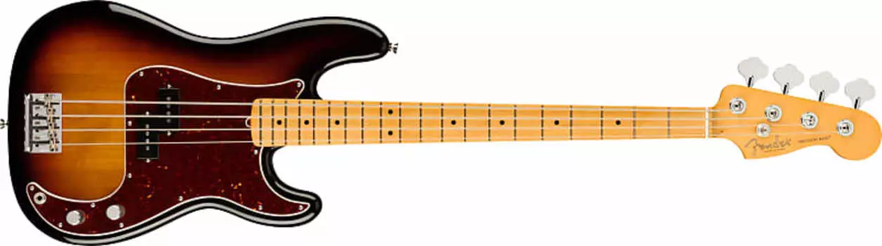 Fender American Professional II Precision Bass, кленовая доска, 3 цвета Sunburst AMPROIIPBASSMN3TS