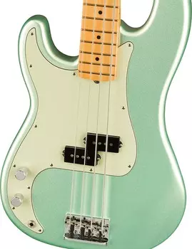 Fender American Professional II Precision Bass Left-handed - Mystic Surf Green с кленовой накладкой
